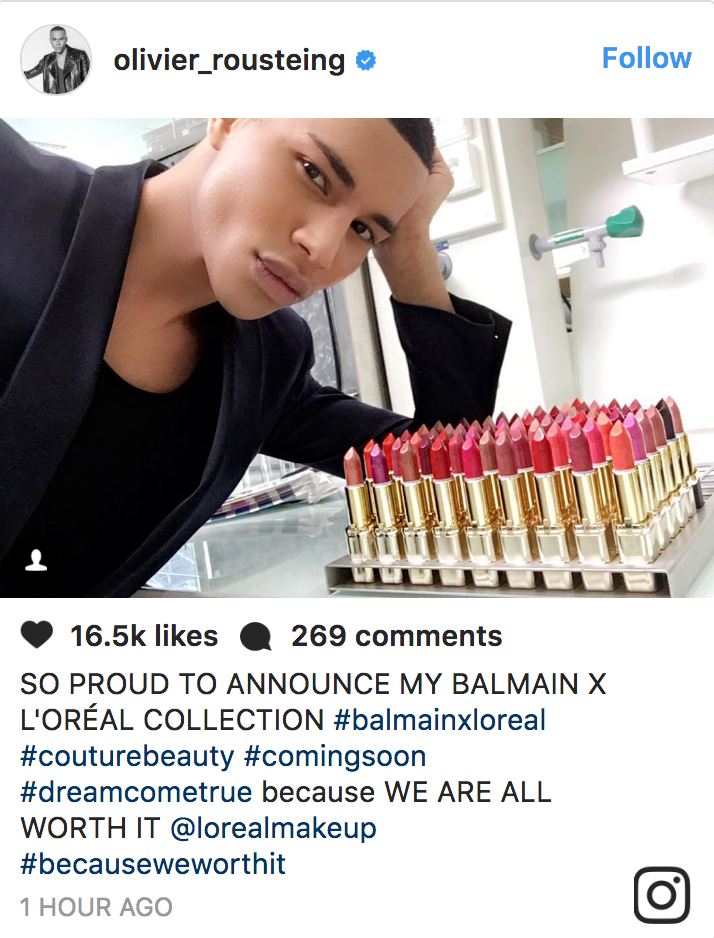 Berettigelse Afgang til ild A Balmain x L'Oreal Paris Lipstick Collection Is Coming & It'll Actually Be  Affordable